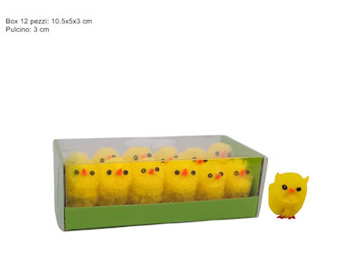 ANIMALETTI PASQUALI PULCINO GIALLO CM.3 CONF. PEZZI 12