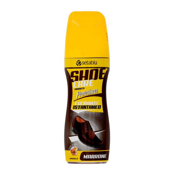 SCARPE SOLO LUCIDASCARPE LIQUIDO CON DISPENCER 75ML. MARRONE SETABLU