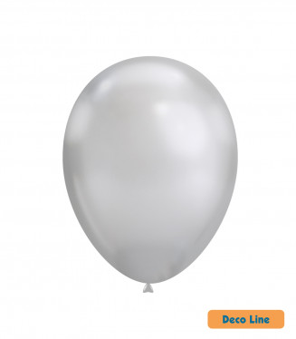 PALLONCINI DECO LINE PROFES. CROMATO 12 POLLICI CM.30 CONF.50PZ. ARGENTO 925