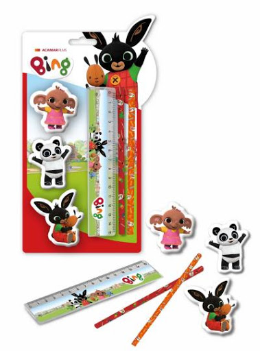 MATITE CON GOMME ED RIGHELLO BING KIT SU BLISTER