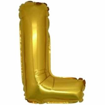 PALLONCINO MYLAR  LETTERA oro L cm.102 D.40