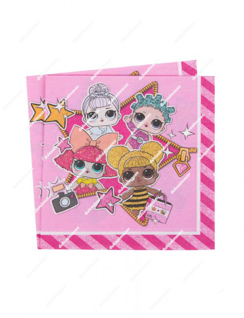 LOL SURPRISE TOVAGLIOLI IN CARTA CM.33x33 CONF.20PZ.