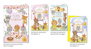 BIGLIETTI COMPLEANNO BAMBINI BC.9048 PEZZI 12