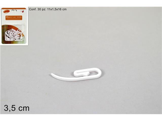 TENDA SOLO GANCI CONF. 30PZ. IN BLISTER DUESSE