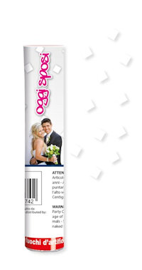 MATRIMONIO TUBO SPARA CORIANDOLI CM.21 OGGI SPOSI 50174 BIGPARTY