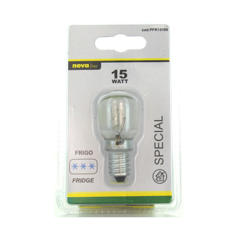 LAMPADA INCANDESCENZA 15W CHIARA FRIGO E14 IN BLISTER