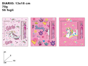 GIOCO DIARIO SEGRETO CON PENNA CM.19x21 MAZ