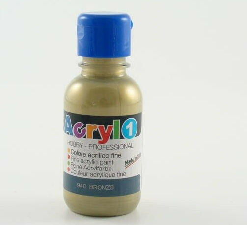 TEMPERA ACRILICA IN FLACONE DA 125ML. BRONZO PRIMO