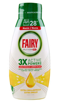 LAVASTOVIGLIE 504ML. FAIRY GEL PLATINUM LEMON 28 MISURINI
