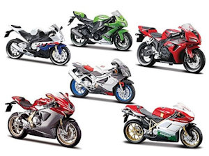 AUTO MODELLINO MOTO 1:18 MOTO ASSORTITE ESP.35035