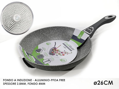 PADELLA FONDO A INDUZIONE COOKSTONE CM.26 GRIGIO 652405 GENERAL