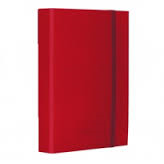 CARTELLA IN CARTONCINO CON ELASTICO LARGO CM.25x35 DORSO 3 ROSSA NIKOFFICE