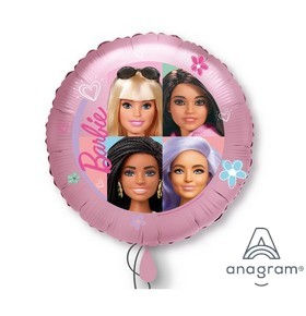 BARBIE PALLONCINO MYLAR TONDO BARBIE CM.45 18 POLLICI