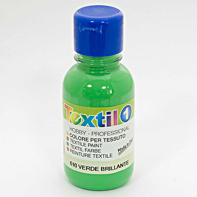 COLORE PER TESSUTO IN FLACONE 125 ML. VERDE BRILLANTE PRIMO