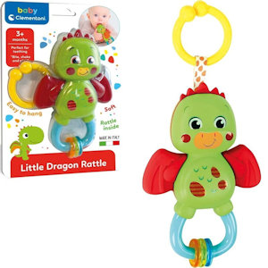 SONAGLINO DRAGHETTO LITTLE DRAGON RATTLE 3+ MESI 17779 CLEMENTONI