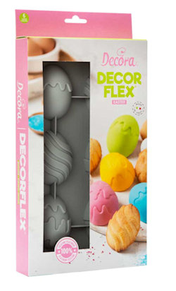 DOLCI STAMPO UOVA IN SILICONE 6 CAVITA'