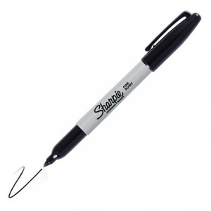 PENNARELLO PAPERMATE SHARPIE PUNTA FINE NERO pezzi 12