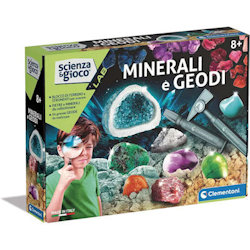 SCIENZA E GIOCO MINERALI E GEODI 8+ ANNI 19350 CLEMENTONI