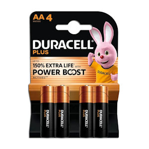 BATTERIA DURACELL PLUS STILO AA POWER BOOST CONF. 4PZ. ART.1500.1