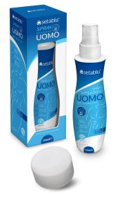 CREMA CORPO SETABLU DEPILATORIA UOMO SENSITIVE BOMBOLETTA SPRAY 150ML CON SPUGNA