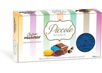 CONFETTI MAXTRIS AL CIOCCOLATO 1KG. PICCOLE NUANCE LENTI BLU