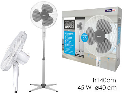 VENTILATORE CON PIANTANA CM.140 3 PALE D.40 45W 586000 DICTROLUX