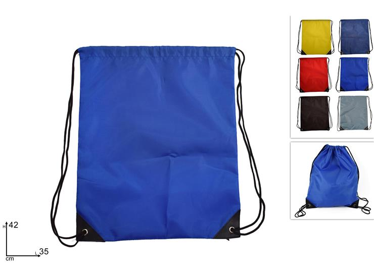 BORSA MARE SACCA ZAINETTO MONOCOLORE CM.42x35 DUESSE