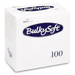 TOVAGLIOLI 2 VELI 25x25 BIANCO conf.100pz. BULKYSOFT