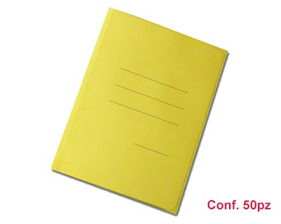 CARTELLA IN CARTONCINO 3 LEMBI 200gr. GIALLO PEZZI 50