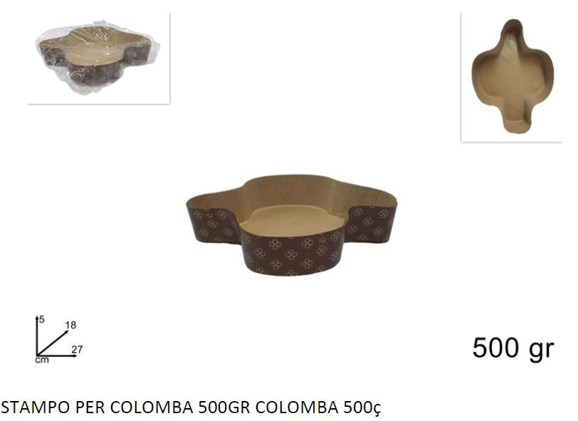 DOLCI FORMA COLOMBA 500GR. CONF.1PZ. DUESSE