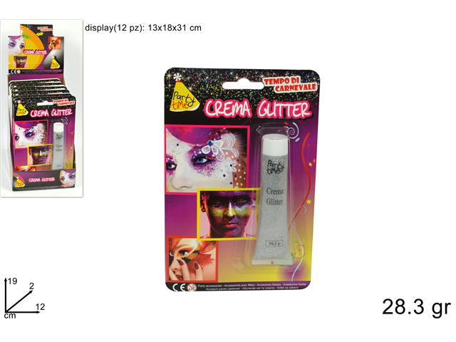 MAKE UP FONDOTINTA IN TUBETTO GLITTER ARGENTO 22ml.