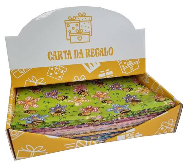 CARTA DA REGALO BAMBINI IN FOGLI CM.70x100 OREMA pezzi 100