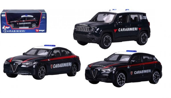 AUTO MODELLINO 1:43 ASSORTIMENTO STREET FIRE CARABINIERI BURAGO 390623.024