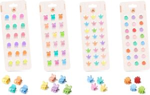 CAPELLI PINZA PER CAPELLI 3 DENTI CHIUSA MINI SET.24PZ. SU BLISTER SETABLU