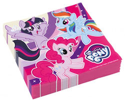 MY LITTLE PONY TOVAGLIOLI CM.33x33 CONF.20PZ. BIGIEMME