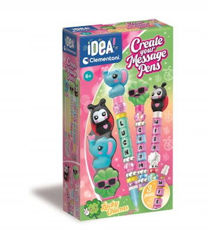 CREA IDEA PERSONALIZZA LA TUA PENNA KIT 3 PENNE 3 INCHIOSTRI LUCY CHARMS 18402 C