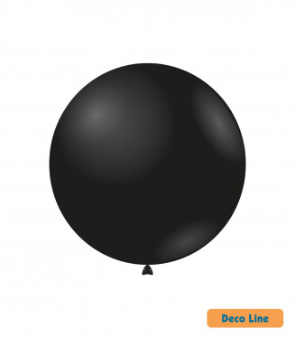 PALLONCINI DECO LINE PROFES. PASTELLO 18 POLLICI CM.46 CONF.20PZ. NERI ONICE 214