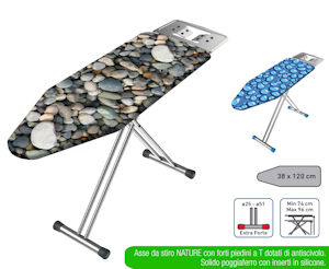 ASSE DA STIRO CON BASE CM.120x38 NATURE IRGE