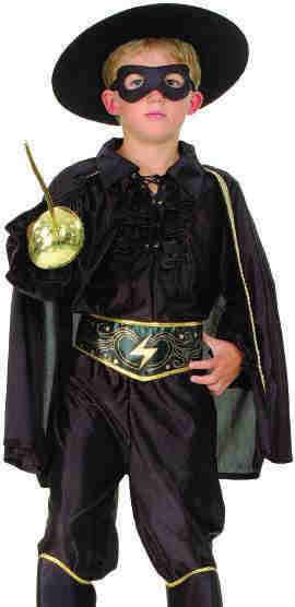 COSTUME BANDITO ZORRO TAGLIA M 5/7 ANNI