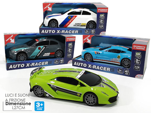 AUTO MODELLO SPORTIVA X RACER TRY ME LUCI E SUONI 101342 GENERAL