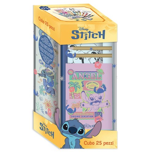 KIT DISEGNO CUBO PERSONAGGIO STITCH CON COLORI ASTUCCIO ED ALBUM COLORE EOLD