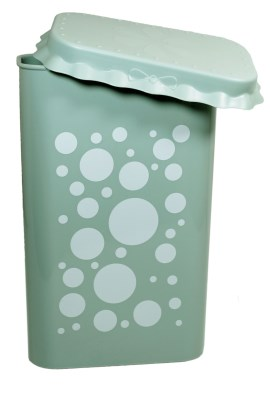 BARATTOLO IN PLASTICA CON COPERCHIO DECORO POIS LT. 2,5 FATIGATI
