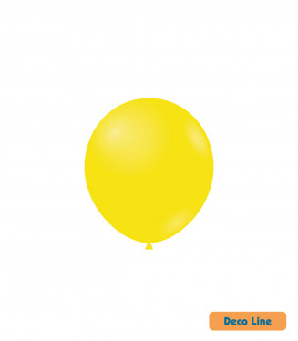 PALLONCINI DECO LINE PROFES. PASTELLO 5 POLLICI CM.13 CONF.100PZ. GIALLO LIMONE