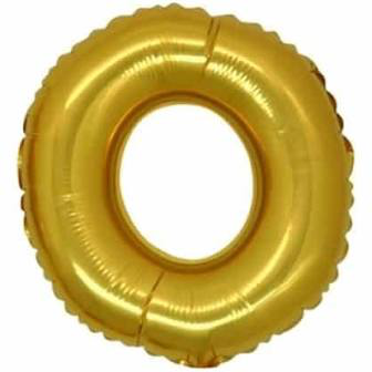 PALLONCINO MYLAR  LETTERA oro O cm.102 D.40 BIGPARTY