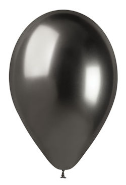 PALLONCINI 13 POLLICI GLOSSY CM.33 ARGENTO CONF.50PZ. BIGPARTY