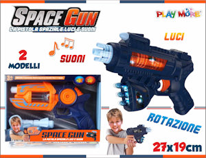 ARMI PISTOLA CON EFFETTI SONORI E LUCI SPAZIALE CON ROTAZIONE PLAYMORE