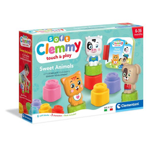 CLEMMY COSTRUIZIONI SWEET ANIMAL CON LIBRO 6-36 MESI 17849 CLEMENTONI