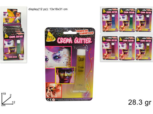 MAKE UP FONDOTINTA IN TUBETTO GLITTER BLU 22ml.