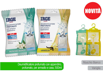 DEUMIDIFICATORE 500ML. PROFUMATO CON APPENDINO VANIGLIA IRGE