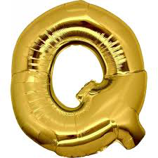PALLONCINO MYLAR  LETTERA oro Q cm.102 D.40 BIGPARTY